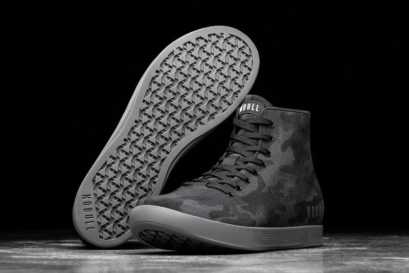 Nobull High-Top Night Camo Canvas Men's Trainers Camo | USA X1511Y
